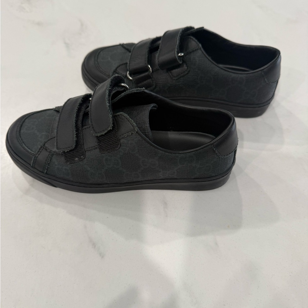 Gucci Black Velcro Strap Sneakers - Picture 4 of 5